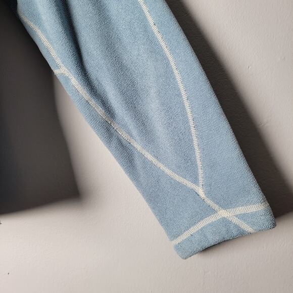 REI Polartec Full Zip Fleece Jacket Womens Large Blue Made In Canada Cozy Warm - Picture 5 of 11